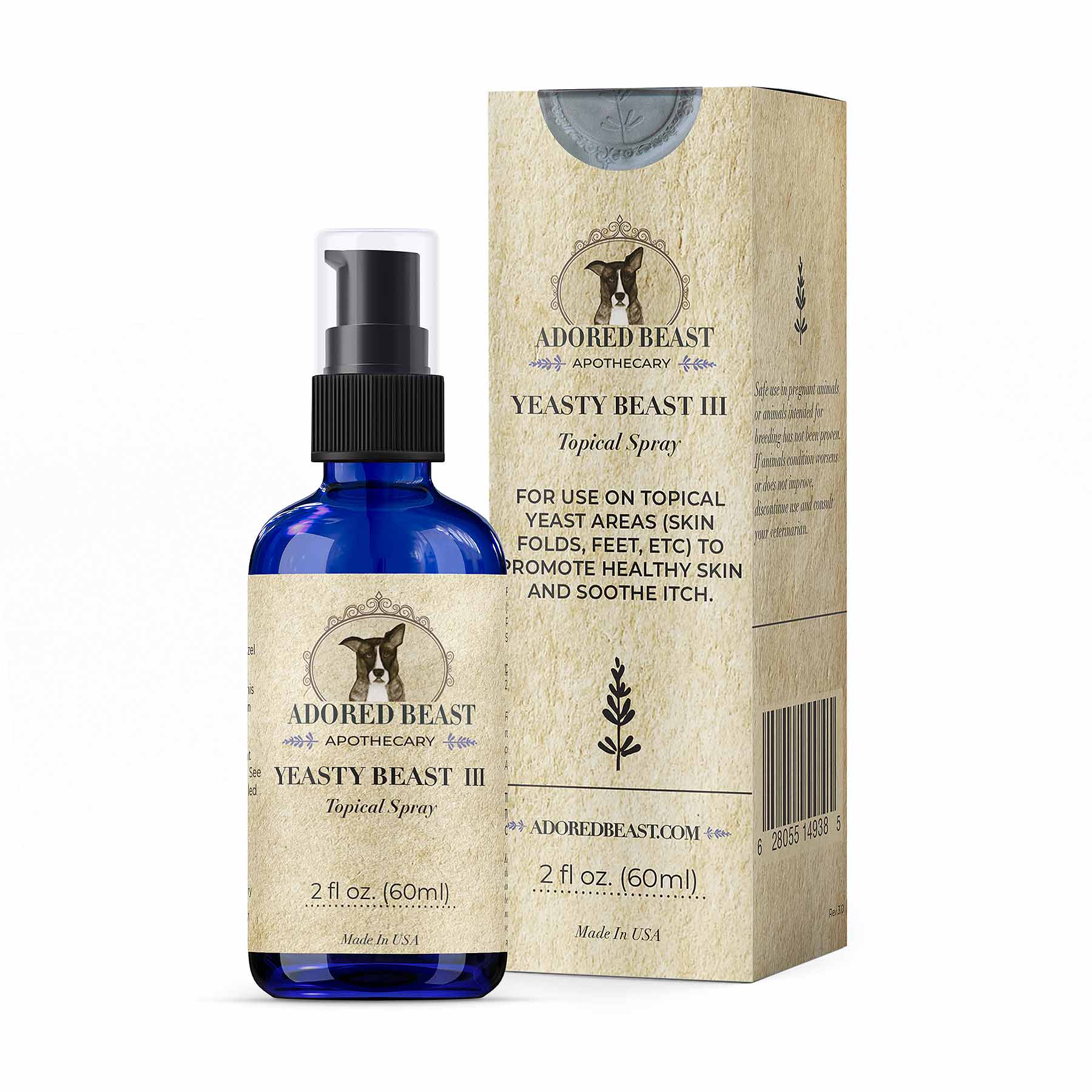 Yeasty Beast | Topical Yeast Spray for Dogs